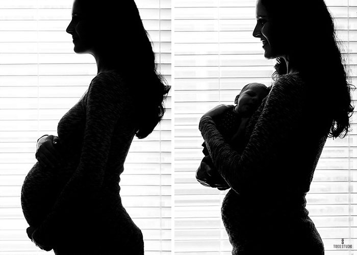 عکاسی قبل و بعد از بارداری